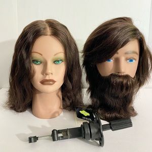 CliC Cosmetology School Mannequin Head Kyle Angel Duo